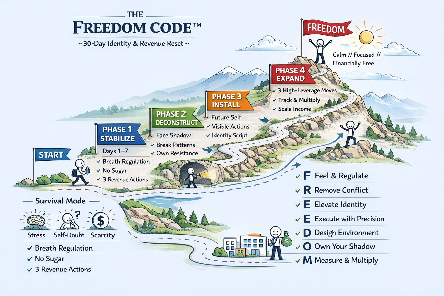 Freedom Code 30-Day Journey - 4 Phases